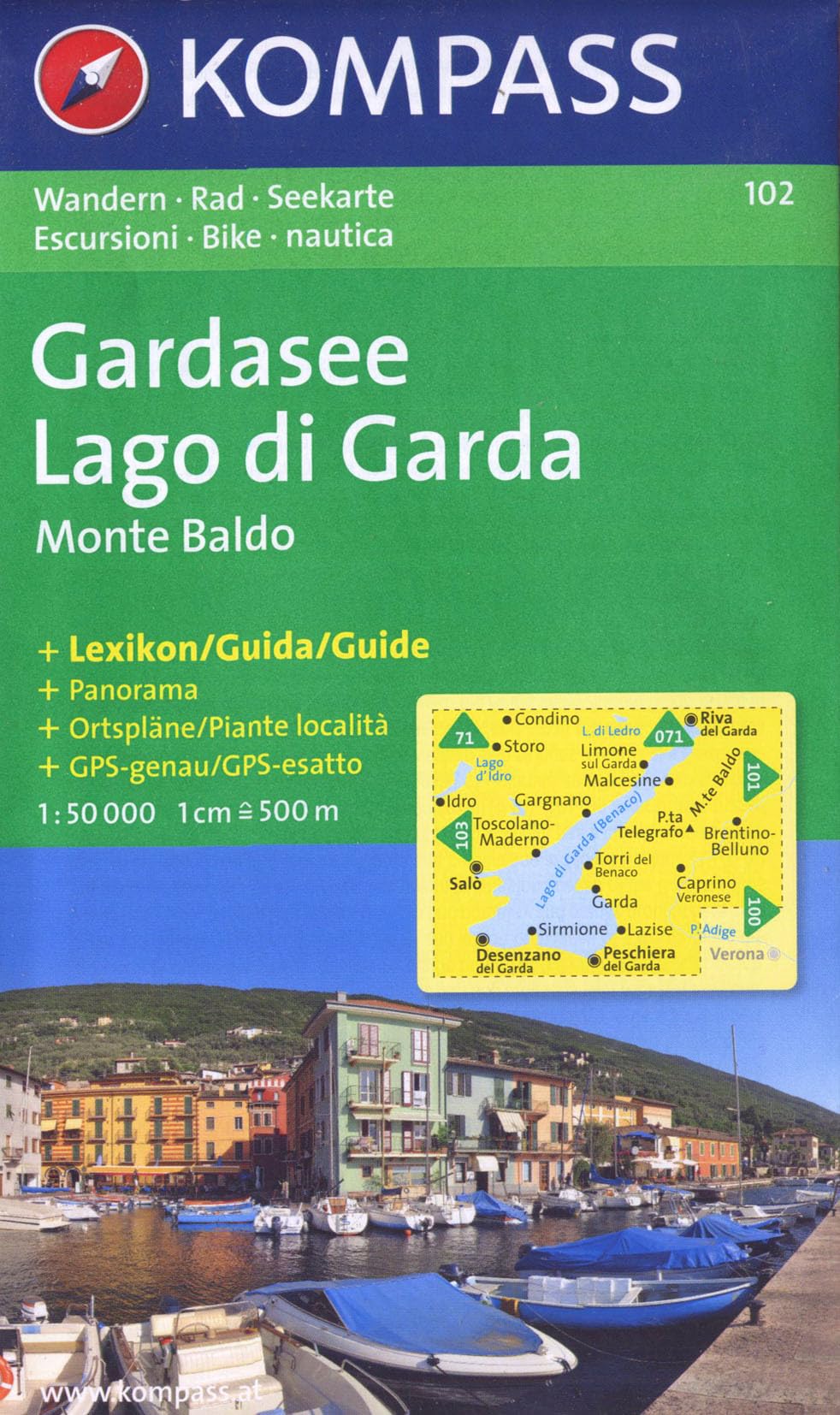 Lago di Garda, Monte Baldo: Carta escursionistica, cicloturistica, nautica. Wander-, Bike- und Seekarte. GPS-genau. 1:50.000 Leisure, Home & Garden