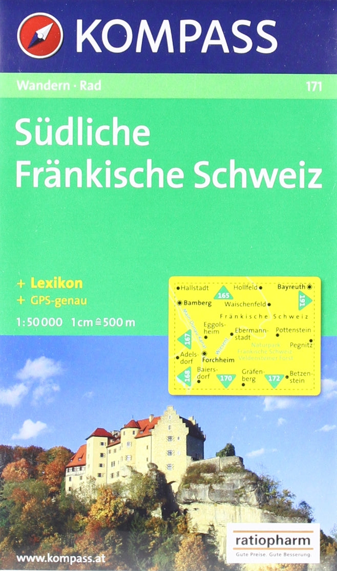 Südliche Fränkische Schweiz: Wander- und Radkarte. GPS-genau. 1:50.000 Leisure, Home & Garden