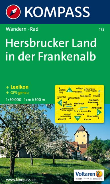 Hersbrucker Land in der Frankenalb: Wanderkarte mit Kurzführer und Radwegen. GPS-geeignet. 1.50.000 Leisure, Home & Garden