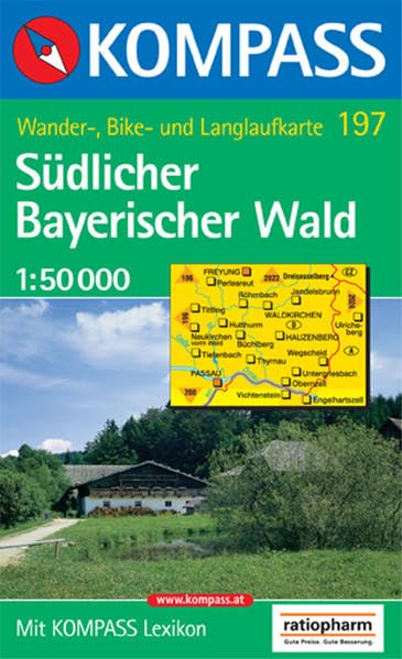 Südlicher Bayerischer Wald: Wander-, Bike- und Langlaufkarte. 1:50.000 Leisure, Home & Garden