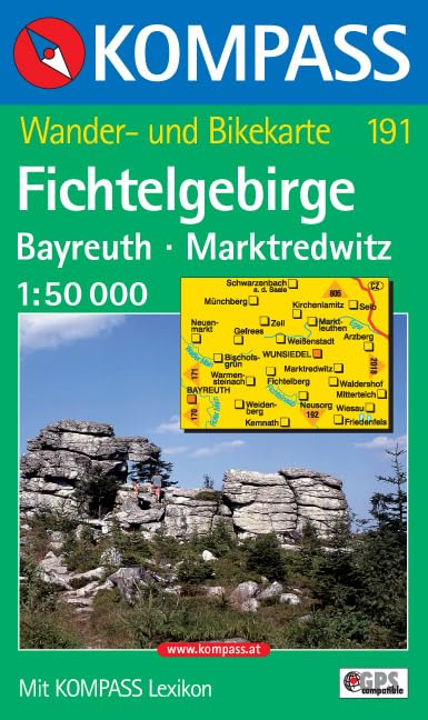 191: Fichtelgebirge - Batreuth - Marktredwitz 1:50, 000 book