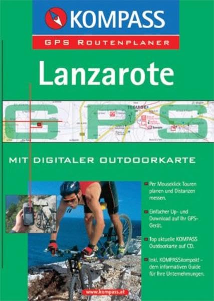 Lanzarote: Mit digitaler Outdoorkarte und Kurzführer. GPS-Routenplaner: Digitale Outdoorkarte. Für Windows 95/98/2000/NT/XP. Per Mouseklick Touren ... (KOMPASS Digitale Karten, Band 4241) Leisure, Home & Garden