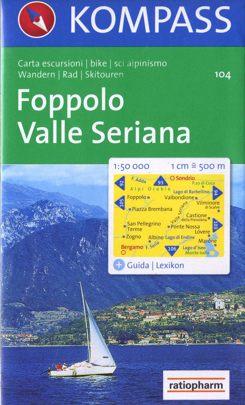 Foppolo, Valle Seriana: Wander-, Bike- und Skitourenkarte. 1:50.000 Leisure, Home & Garden