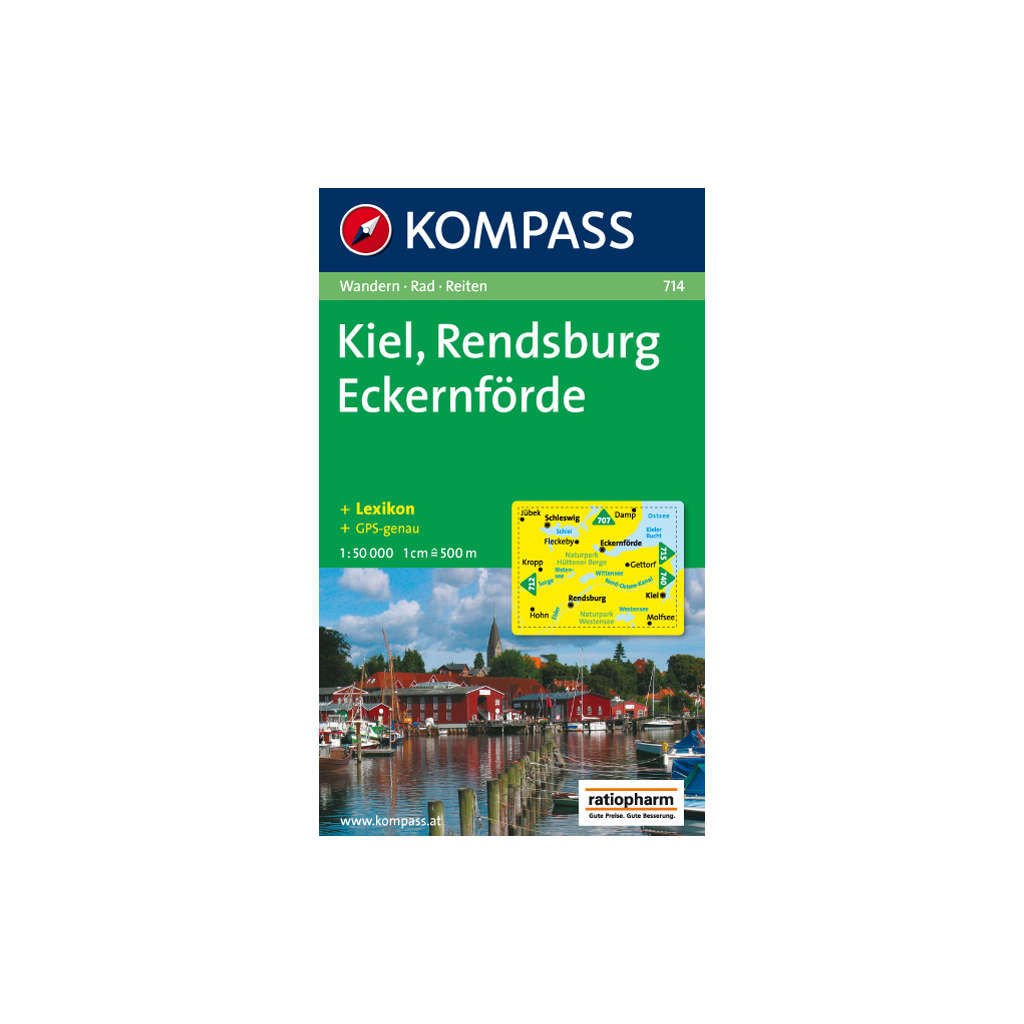 Kompass Karten, Rendsburg, Eckernförde: Wanderkarte mit Kurzführer, Rad- und Reitwegen. GPS-genau. 1:50000 (KOMPASS Wanderkarte, Band 714) Leisure, Home & Garden
