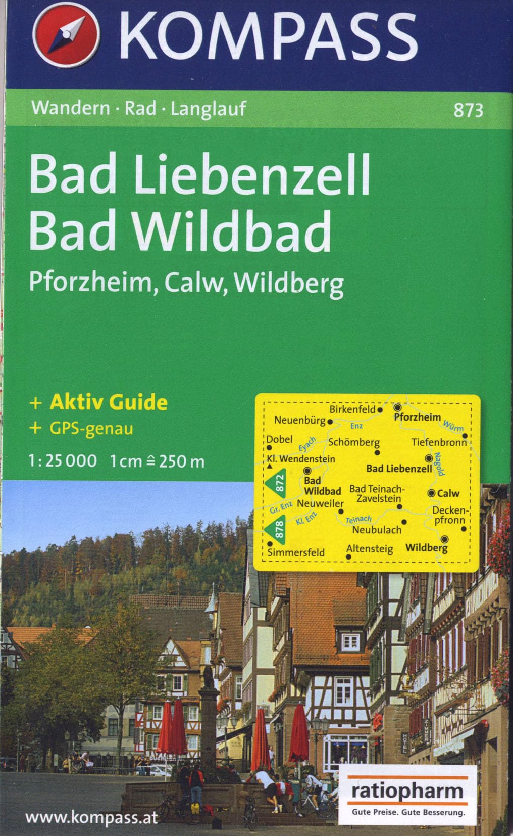 Bad Liebenzell, Wildbad: Wander-, Bike- und Langlaufkarte. 1:25.000. GPS-genau Leisure, Home & Garden