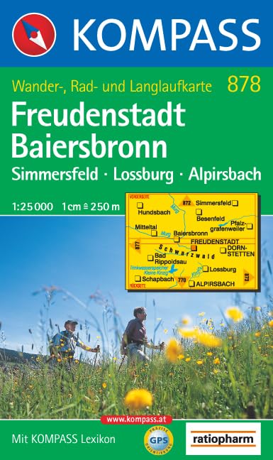 Kompass Karten, Freudenstadt, Baiersbronn: Wanderkarte mit Kurzführer, Radwegen und Loipen. GPS-geeignet. 1:25000 (KOMPASS Wanderkarte, Band 878) Leisure, Home & Garden