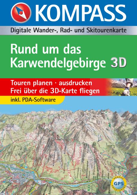 Rund um das Karwendelgebirge 3D: Digitale Wander-, Rad- und Skitourenkarte: Für Windows 95/98/2000/NT/XP (KOMPASS Digitale Karten, Band 4026) Leisure, Home & Garden