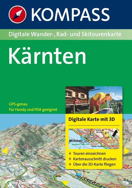 Kärnten 3D: Digitale Wander- und Radkarte: Für Windows NT 4.0/ME/2000/XP/Vista (KOMPASS Digitale Karten, Band 4295) Leisure, Home & Garden