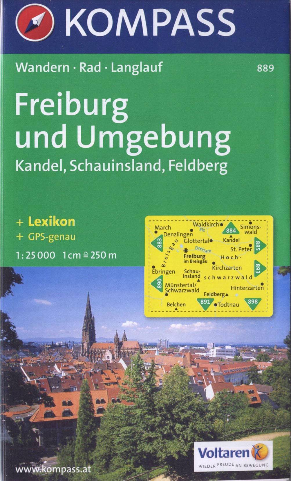 Freiburg und Umgebung: Kandel. Schauinsland. Feldberg. Wander-, Bike-, Reitwege- und Skitourenkarte. Mit Stadtplan. 1:25.000. GPS-genau Leisure, Home & Garden