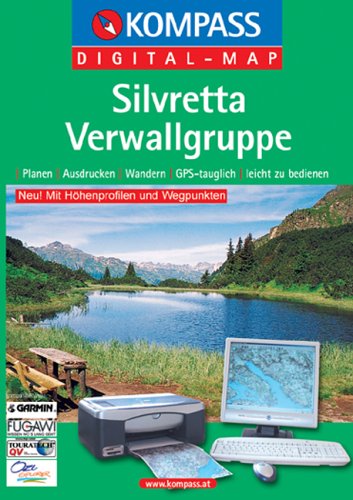 Silvretta, Verwallgruppe, 1 CD-ROM Planen, Ausdrucken, Wandern. GPS-tauglich. Mit Höhenprofilen u. Wegpunkten. Für Windows 95/98/2000/NT/XP Hiking & Cycling