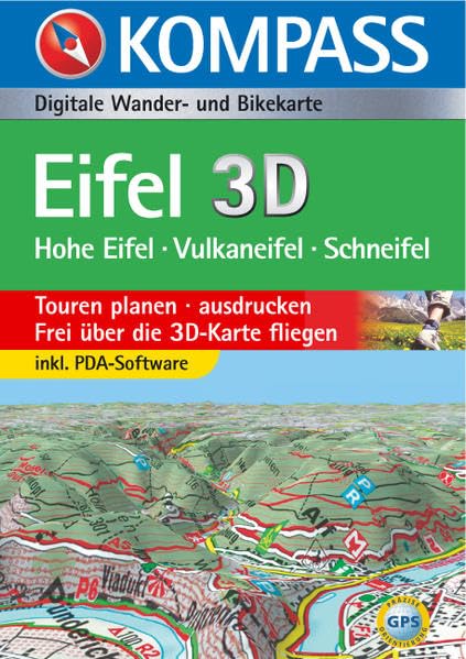 Eifel 3D - Hohe Eifel - Vulkaneifel - Schneifel: Digitale Wander- und Bikekarte: Hohe Eifel, Vulaneifel, Schneifel. Für Windows NT 4.0/ME/2000/XP. ... (KOMPASS Digitale Karten, Band 4837) Leisure, Home & Garden