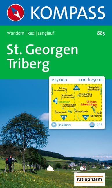 Sankt Georgen, Triberg: Wandern / Rad / Langlauf. 1:25.000. GPS-genau Leisure, Home & Garden