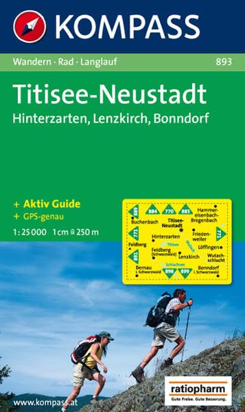 Titisee, Neustadt: Hinterzarten, Lenzkirch, Bonndorf. Wandern/ Rad / Langlauf. GPS-genau. 1:25.000 Leisure, Home & Garden