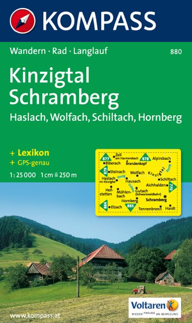 Kinzigtal, Schramberg: Wander- und Bikekarte. Haslach - Wolfach - Schiltach - Hornberg. 1:25.000. GPS-genau Leisure, Home & Garden