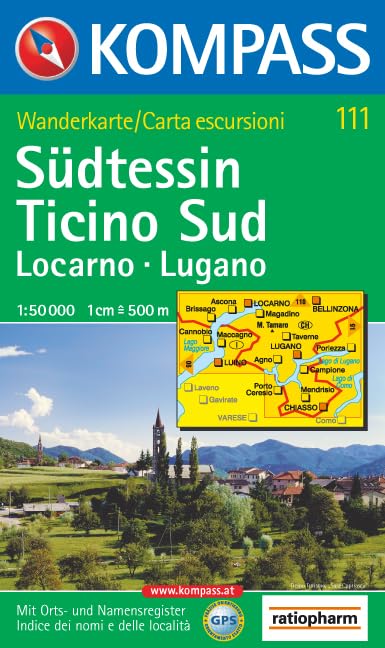 Südtessin, Locarno, Lugano. 1:50.000. Wandern. GPS-genau Leisure, Home & Garden