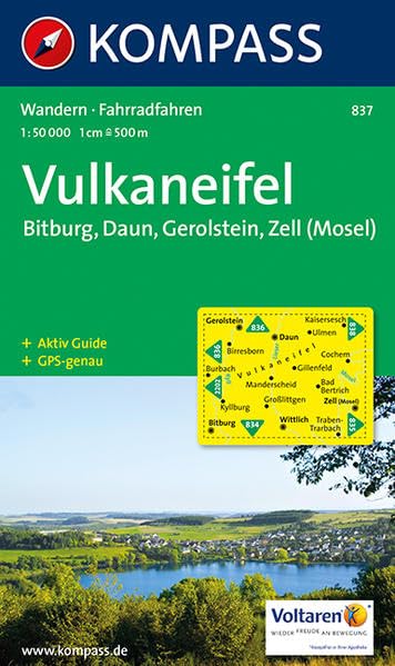 Vulkaneifel 1 : 50 000: Gerolstein. Bitburg, Zell (Mosel). Wander- und Bikekarte. GPS-genau Leisure, Home & Garden