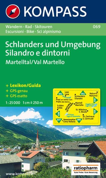 Schlanders und Umgebung / Silandro e dintorni 1 : 25 000: Martelltal / Val Martello. Wandern, Rad, Skitouren / Escursioni, Bike, Sci alpinismo. GPS-genau Leisure, Home & Garden
