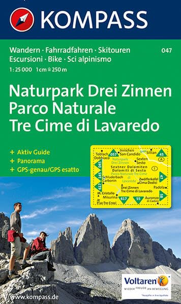 Naturpark Drei Zinnen / Parco Naturale Tre Cime di Lavaredo 1 : 25 000 book