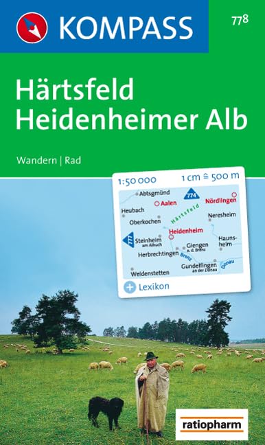 Härtsfeld - Heidenheimer Alb: Wanderkarte mit Kurzführer und Radrouten. 1:50000 (KOMPASS Wanderkarte, Band 778) Leisure, Home & Garden