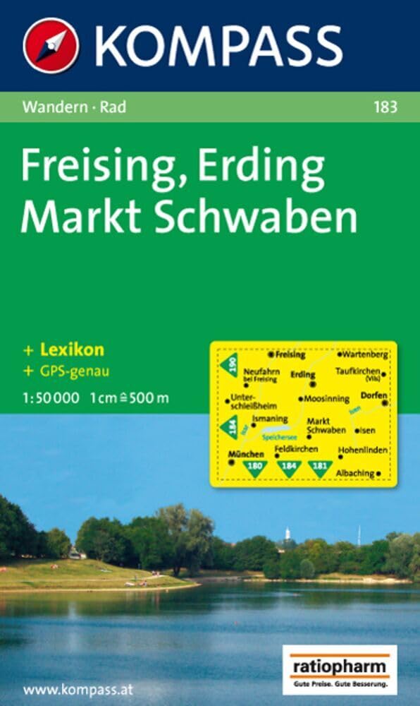 Freising, Erding, Markt Schwaben: Wanderkarte mit Kurzführer und Radwegen. GPS-geeignet. 1:50.000 Leisure, Home & Garden
