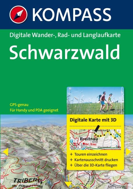 Schwarzwald: Digitale Wander-, Rad- und Langlaufkarte. GPS-genau.: Für Windows NT 4.0 (ohne 3D Modus)/ME/2000/XP/Vista. Touren planen, ausdrucken. ... (KOMPASS Digitale Karten, Band 4770) Computer Science