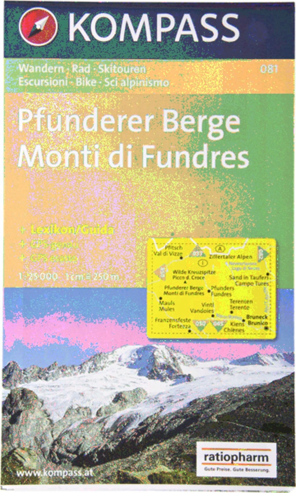 Pfunderer Berge / Monti di Fundre 1 : 25 000: Wander-, Bike- und Skitourenkarte. GPS-genau Leisure, Home & Garden