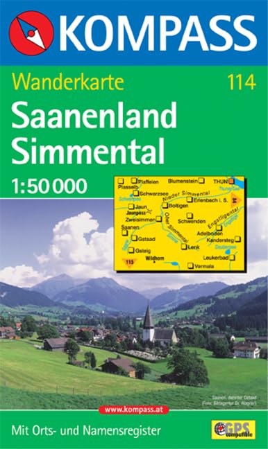 Saanenland, Simmental 1 : 50 000: Wanderkarte. GPS-genau Leisure, Home & Garden