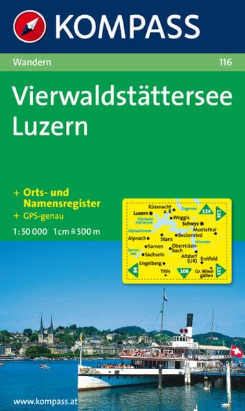 Vierwaldstätter See, Luzern 1 : 50 000: Wanderkarte. GPS-genau Leisure, Home & Garden