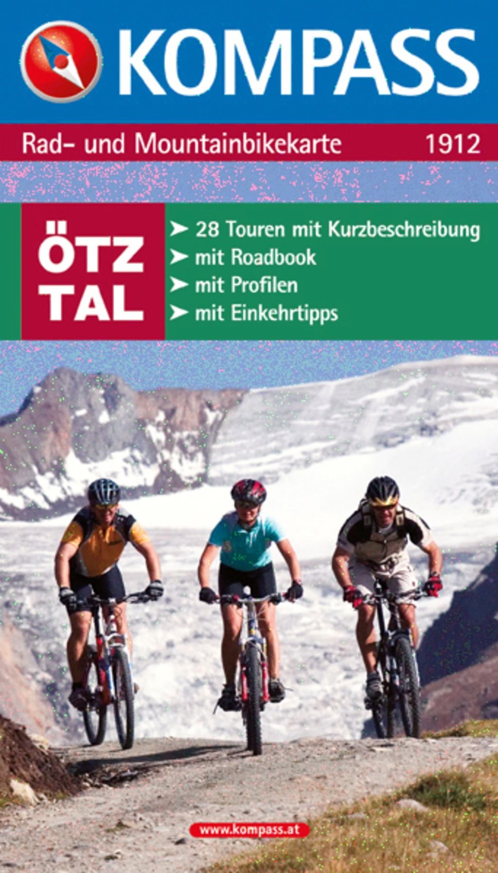 Ötztal: Rad- und Mountainbikekarte Ötztal mit Roadbook und Einkehrtipps (KOMPASS Fahrradführer, Band 1912) Leisure, Home & Garden