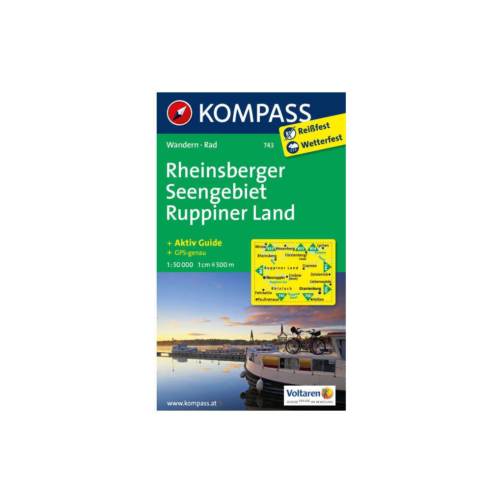 Rheinsberger Seengebiet, Ruppiner Land: 1:50.000. Wandern/Rad. GPS-genau Leisure, Home & Garden