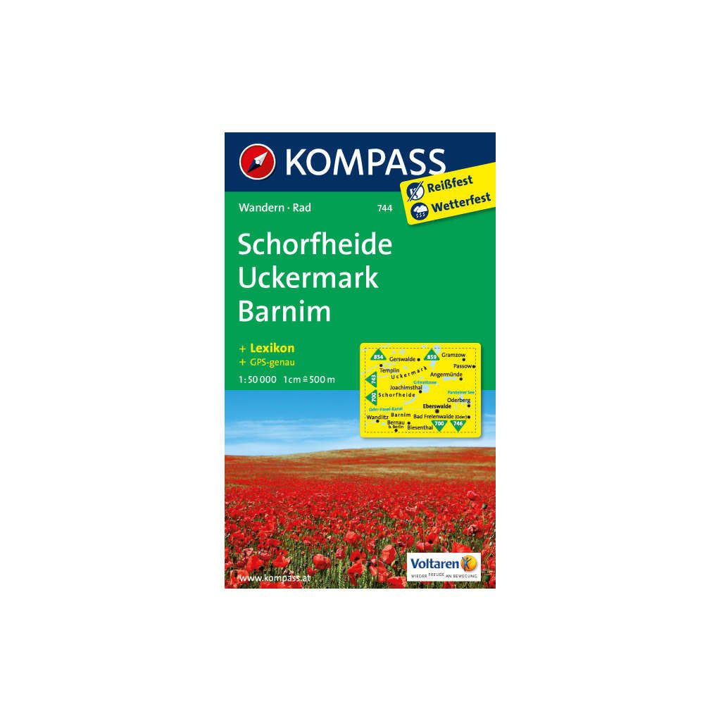 Schorfheide, Uckermark, Barnim: 1:50.000. Wanderkarte mit Kurzführer und Radwegen. GPS-geeignet Leisure, Home & Garden