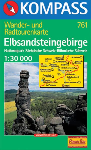 Kompass Karten, Elbsandsteingebirge: Wander- und Radtourenkarte 1:30000 (KOMPASS Wanderkarte) Leisure, Home & Garden