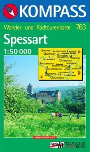 Kompass Karten, Spessart: Mit Radwegen. 1:50000 (KOMPASS Wanderkarte) Leisure, Home & Garden
