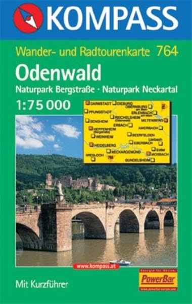 Kompass Karten, Odenwald: Mit Kurzführer und Radwegen. 1:75000 (KOMPASS Wanderkarte) Leisure, Home & Garden