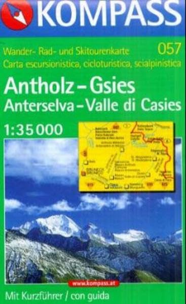 Kompass Karten, Antholz, Gsies: Mit Kurzführer, Radrouten und alpinen Skirouten. 1:35000. Dt. /Ital. (KOMPASS Wanderkarte) Leisure, Home & Garden