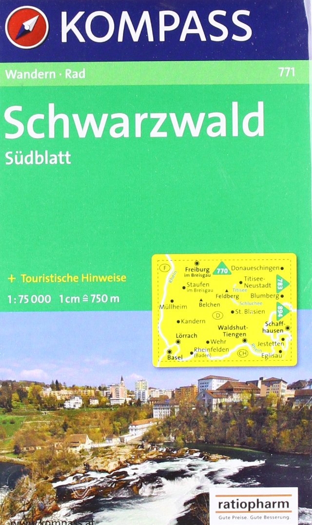 Schwarzwald, Südblatt: Wandern / Rad. Touristische Hinweise auf der Kartenrückseite. 1:75.000 Leisure, Home & Garden