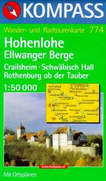 Kompass Karten, Hohenlohe, Ellwanger Berge: Mit Radwegen. 1:50000 (KOMPASS Wanderkarte) Leisure, Home & Garden