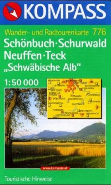 Kompass Karten, Schönbuch, Schurwald, Neuffen, Teck: Mit Radwegen. 1:50000 (KOMPASS Wanderkarte) Leisure, Home & Garden