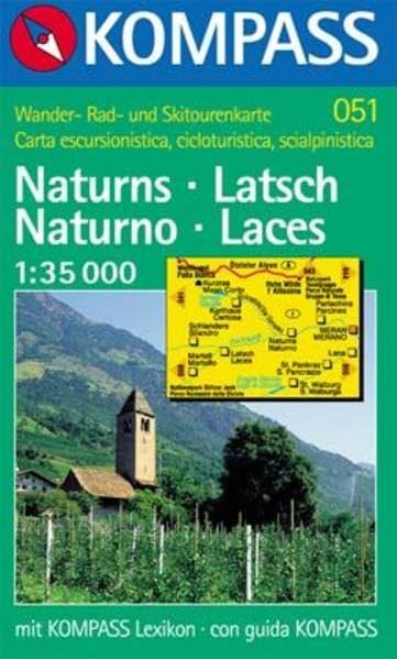 Kompass Karten, Naturns, Latsch: Mit Kurzführer, alpinen Skirouten und Radrouten. Dt. /Ital. 1:35000 (KOMPASS Wanderkarte) Leisure, Home & Garden
