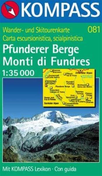 Kompass Karten, Pfunderer Berge: Mit Kurzführer und alpinen Skirouten. Dt. /Ital. 1:35000 (KOMPASS Wanderkarte) Leisure, Home & Garden