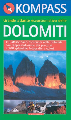 Italianische dolomiti wanderatlas book