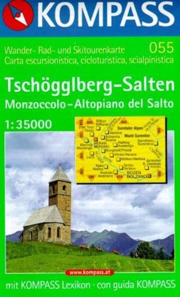 055: Tschogglberg / Monzoccolo - Salten / Altopiano Del Salto 1:35, 000 book