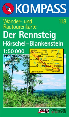 Kompass Karten, Der Rennsteig: Mit Kurzführer. 1:50000 (KOMPASS Wanderkarte) Leisure, Home & Garden