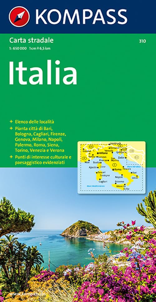 Italien: 1:600000 (KOMPASS Autokarte) Leisure, Home & Garden
