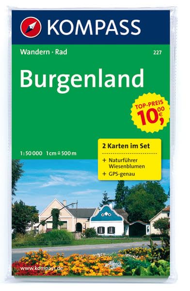 Burgenland 1 : 50 000. Wandern/Rad. 2-teiliges Set mit Naturführer. GPS-genau Leisure, Home & Garden