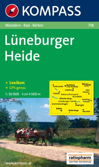 Lüneburger Heide. Wandern/Rad/Reiten. 1:50.000, GPS-genau Leisure, Home & Garden