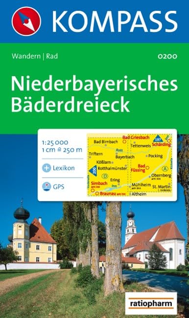 Niederbayerisches Bäderdreieck: Wander- und Radtourenkarte. Bad Birnbach, Bad Füssing, Bad Griesbach. GPS-genau. 1:25.000 Leisure, Home & Garden