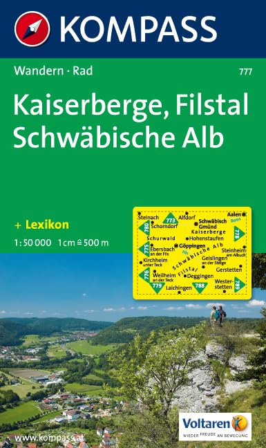 Kaiserberge - Filstal - Schwäbische Alb: Wanderkarte mit Radrouten und Kurzführer. 1:50000 (KOMPASS Wanderkarte, Band 777) Leisure, Home & Garden