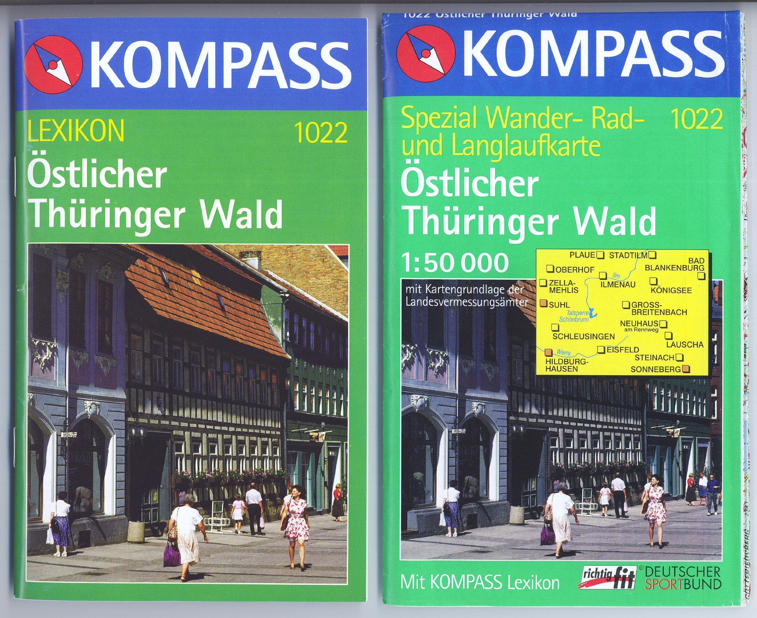Östlicher Thüringer Wald: Wander-, Rad- und Langlaufkarte. 1:50.000 Leisure, Home & Garden