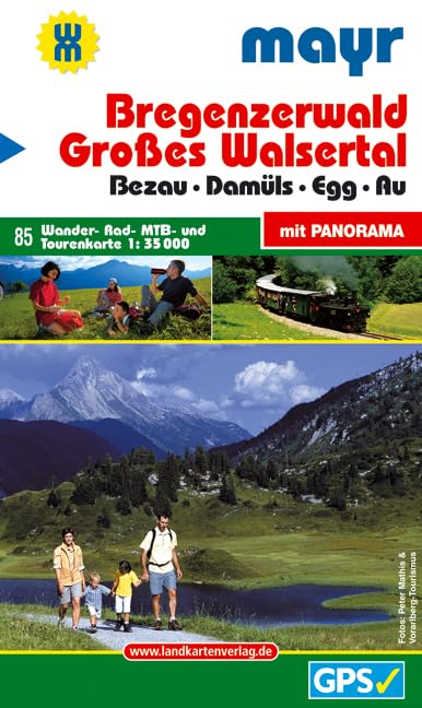 Bregenzerwald - Großes Walsertal: Wander-, Rad-, MTB- und Tourenkarte. GPS-geeignet. 1:35000 (Mayr Wanderkarte) Leisure, Home & Garden